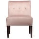 preview thumbnail 26 of 51, Samantha Indoor Living Room Velvet Slipper Chair by Sole Designs