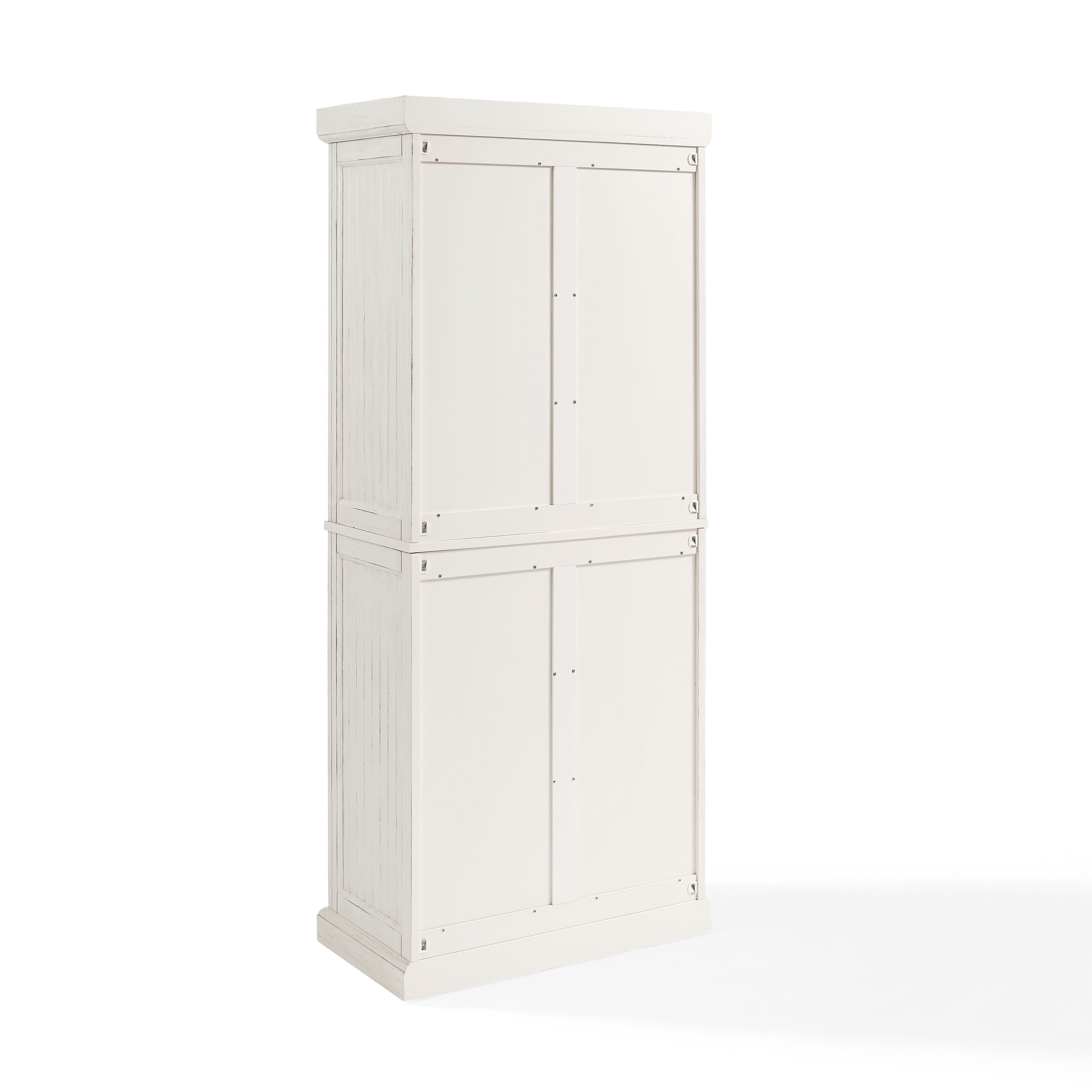 Crosley Seaside Distressed White Kitchen Pantry