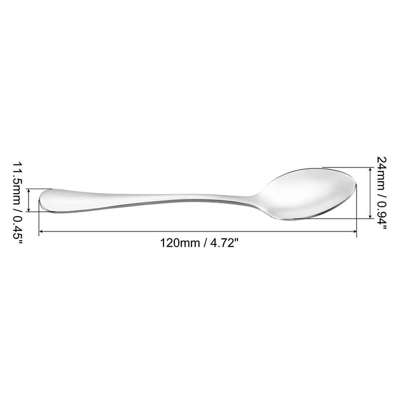 Metal Spoons Stainless Steel Spoon for Home Kitchen - 4.7"