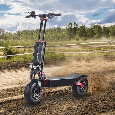 60-Volt 5600-Watt, High Power Scooters 13 in. Road Tires - Black