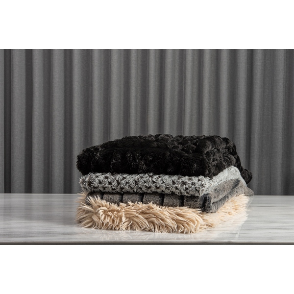 Luxe faux fur discount throw