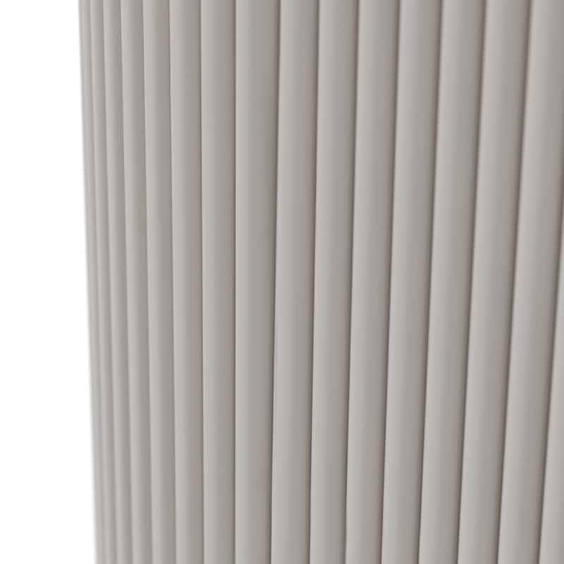 Furniture of America Seraphine Modern Light Gray Fluted Solid Wood Bed