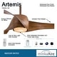 preview thumbnail 38 of 37, Minka Aire Artemis 3 Blade 58 Inch Ceiling Fan With Light Kit