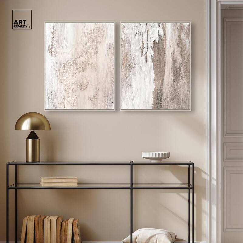 Striated Texture III Canvas Set of 2 by Art Remedy