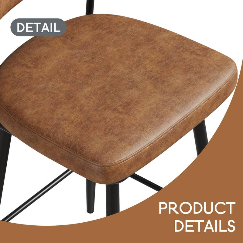 360 ° Rotating Bar Chair Bar Stool bar stools set of 2 piece set with leather cushions and iron brackets, home kitchens