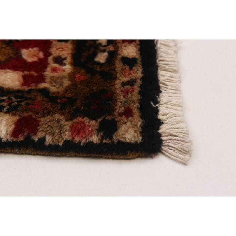 ECARPETGALLERY Hand-knotted Anatolian Vintage Red Wool Rug - 3'10 x 10'8