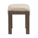 preview thumbnail 4 of 4, Liberty Furniture Broadmore Upholstered Stool Faux Sheepskin - Width 24" x Depth 16" x Height 19"