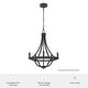 preview thumbnail 27 of 40, Hunter Perch Point Chandelier, Wheel, Candle, Dining Room, Entry, Modern Rustic, Industrial