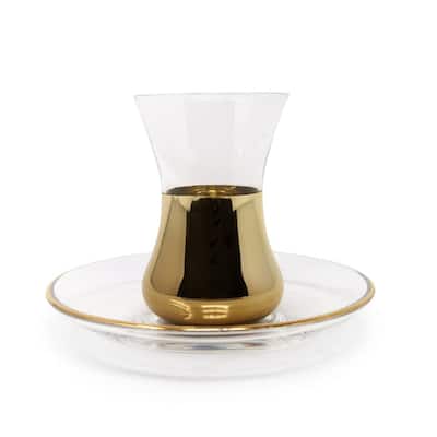 Gold Tea Sets, Set of 6