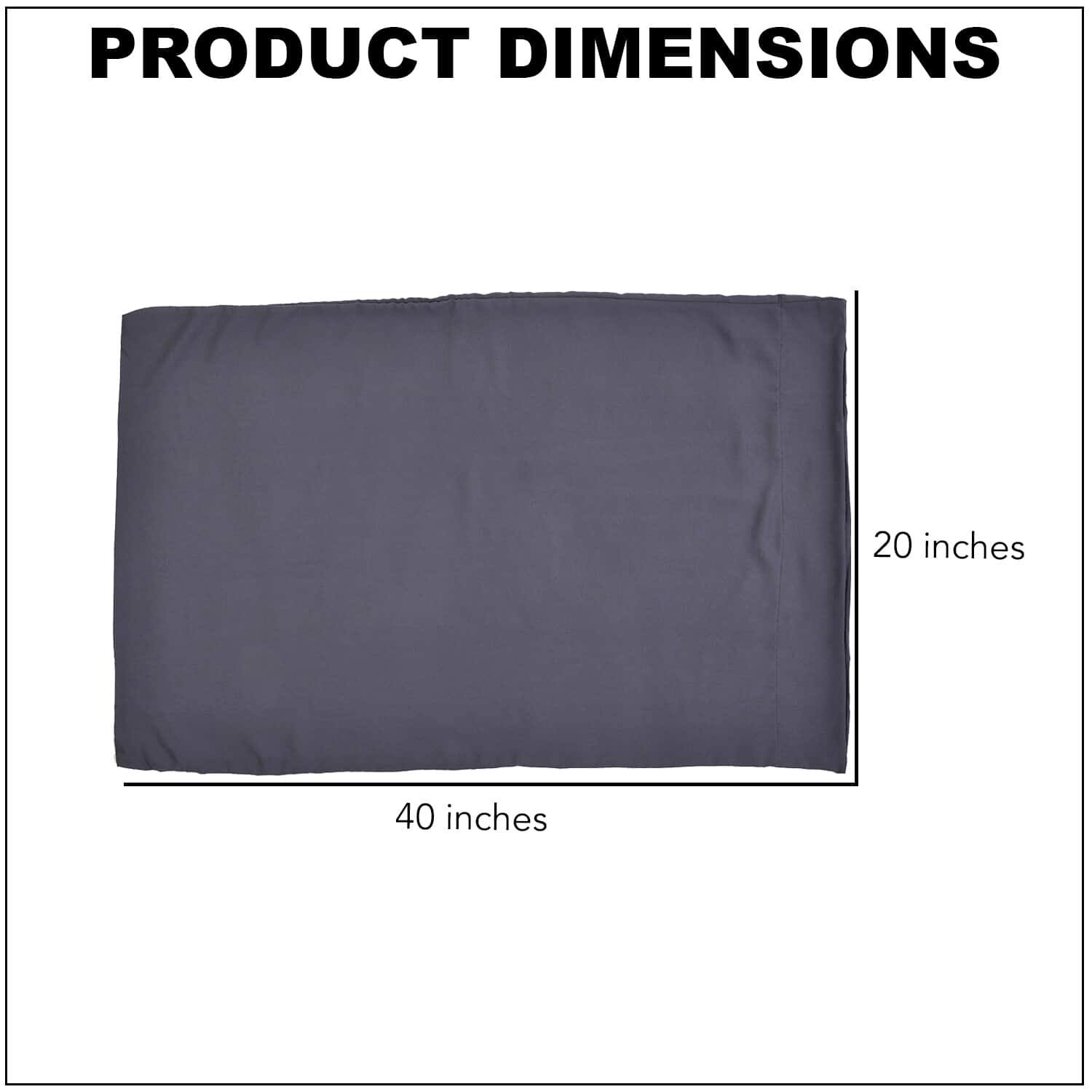 TLV HOMESMART Set of 2 Soft Comfortable Copper Infused Pillowcase Bed