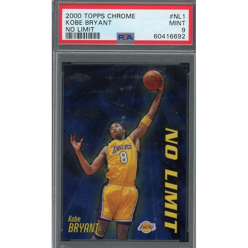 Kobe Bryant 2000 Topps Chrome No Limit Basketball Card #NL1 Graded PSA 9 - Black - 8'6" x 11'6" - Bed Bath & Beyond - 40997889 Kobe Bryant 2000 Topps Chrome No Limit Basketball Card #NL1 Graded PSA 9 - Black - 8'6" x 11'6" - Bed Bath & Beyond - 40997889