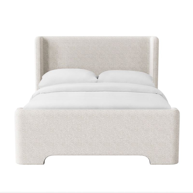 Furniture of America Edur Modern Chenille Fabric Platform Bed
