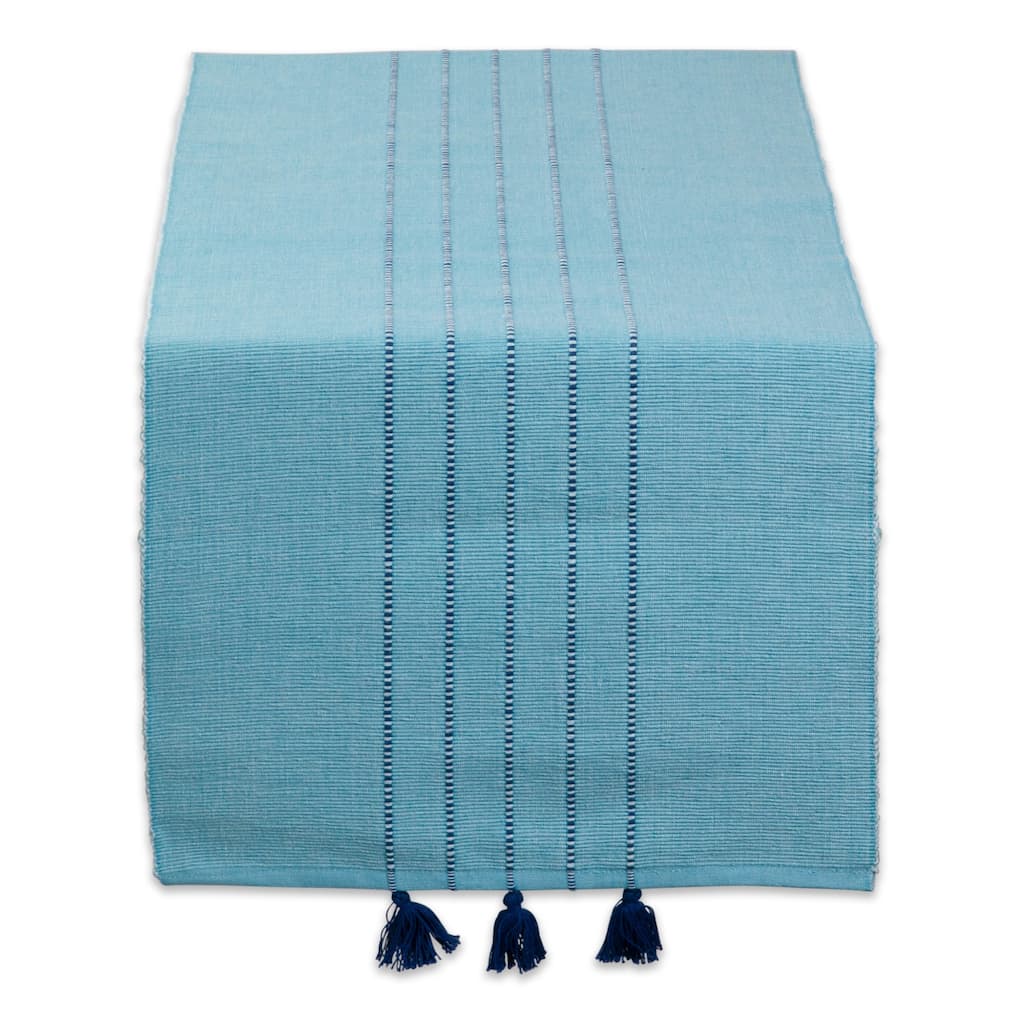 DII Grass Green Stripes Table Runner