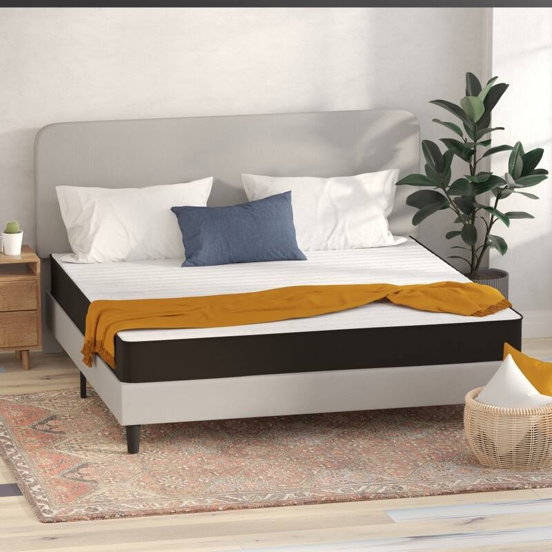 Medium Tight Top Innerspring Hybrid Mattress - Gray