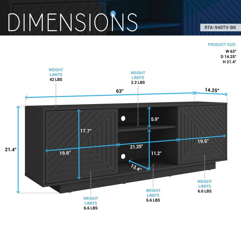 Modern TV Stand for TVs Up to 70"