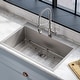 preview thumbnail 3 of 13, KRAUS Stark 33-inch Undermount Drop-in Kitchen Sink Pulldown Faucet Combo