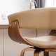 preview thumbnail 103 of 167, Glitzhome Set of 2 or 4 Modern Counter & Bar Height Wooden Swivel Bar Stools