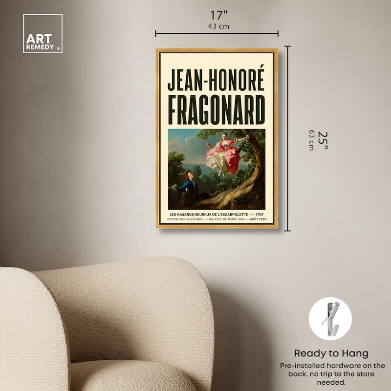 Fragonard's Swing Canvas by Art Remedy
