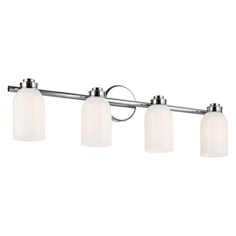 Kichler Lighting Shae 31" 4-Light Vanity Light with White Opal Glass in Chrome
