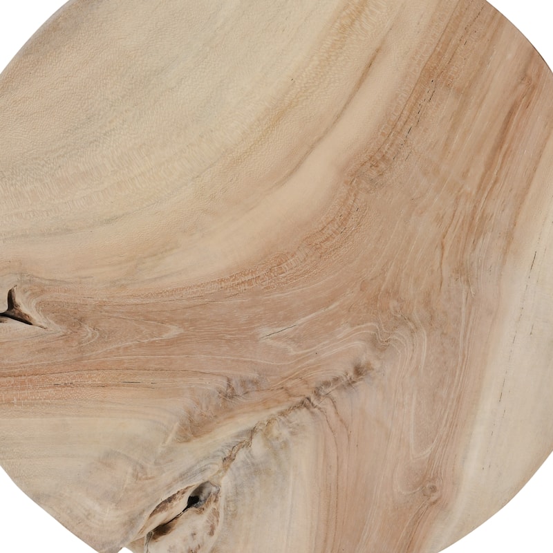 Classic Home Dacosta Teak Wood Round Accent Table