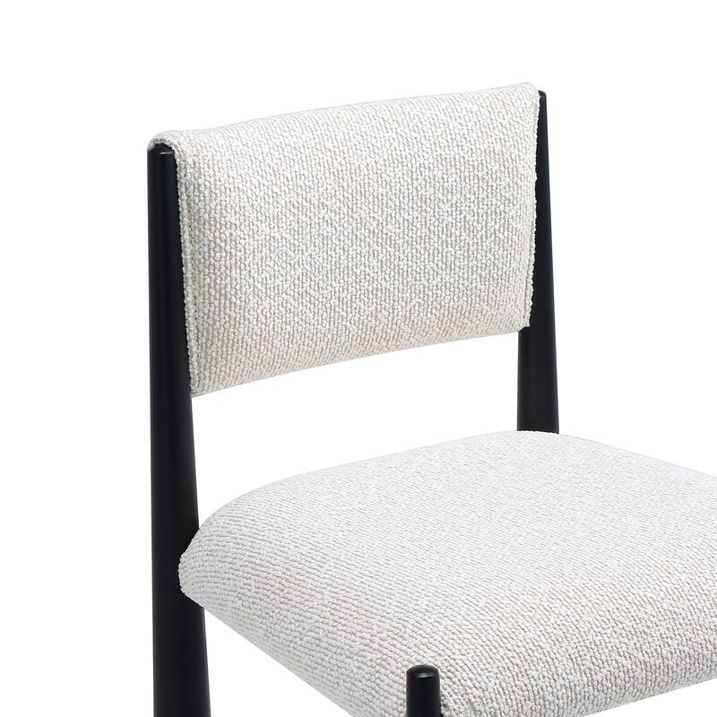 Manhattan Comfort Lennor Metal Boucle Counter Stool