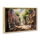 preview thumbnail 17 of 26, Stupell American Flag Lined Street Framed Floater Canvas Wall Art Design By Arlington Prints