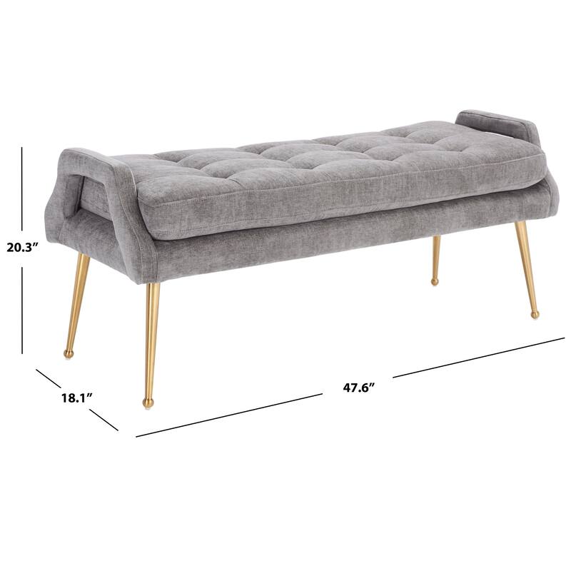 SAFAVIEH Stelija Bench - 48" W x 18" D x 20" H - 48Wx18Dx20H