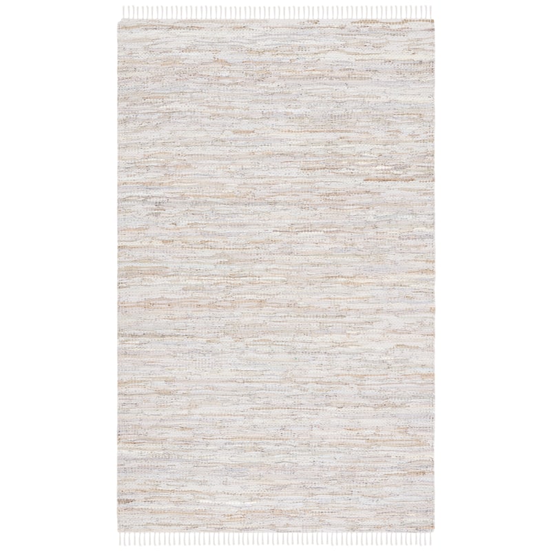 SAFAVIEH Vintage Leather Cindie Flatweave Rug with Fringe
