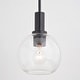 preview thumbnail 5 of 9, Vaxcel Lighting P0406 Marshall 8" Wide Mini Pendant with Clear Glass