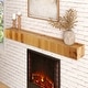 preview thumbnail 7 of 7, Rustic Fireplace Shelf Mantel Floating Shelf