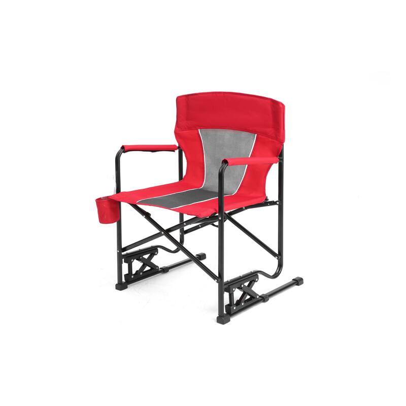 Outdoor Freestyle Rocker Camping Chair Portable Folding Rocking Chair With Solid (Excluding the table)