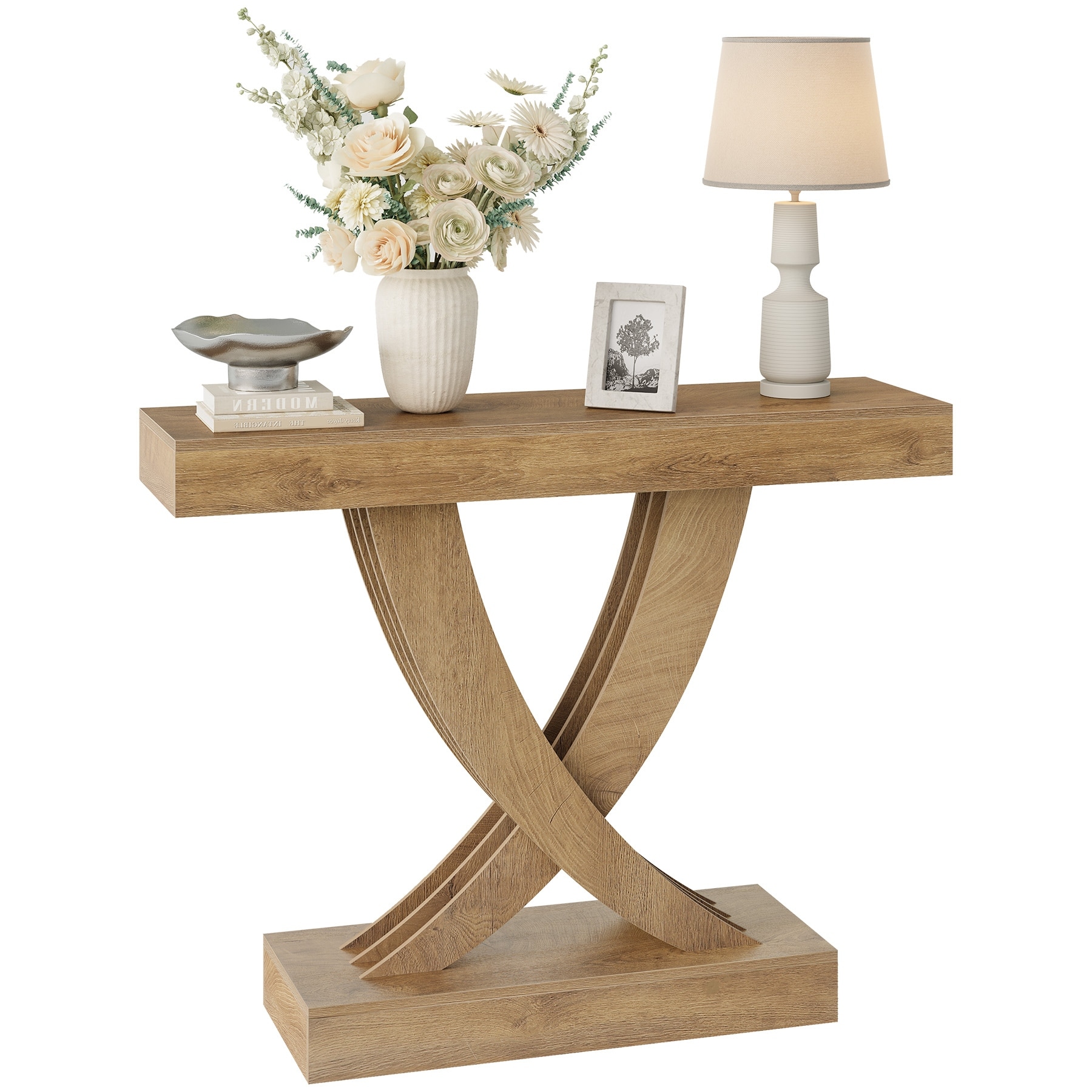 43.3" Small Narrow Console Table for Entryway