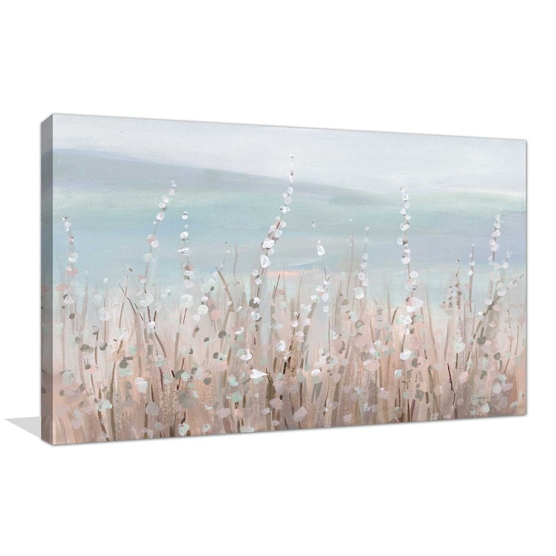 "Coastal Morning Blooms (Horizontal)" Print on Canvas