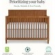 preview thumbnail 4 of 5, Evolur Flynn 5-in-1 Convertible Full-Size Crib - Sedona