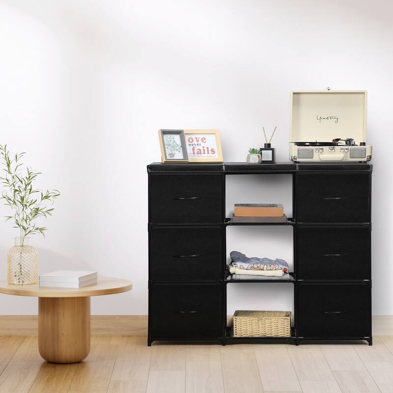 Dresser for Bedroom Dresser TV Stand with Storage Drawers, Small Fabric Dresser