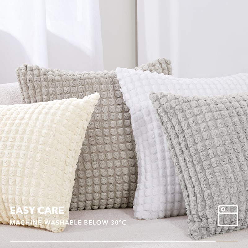 Deconovo Corduroy Throw Pillow Covers 2 PCS(Cover only)