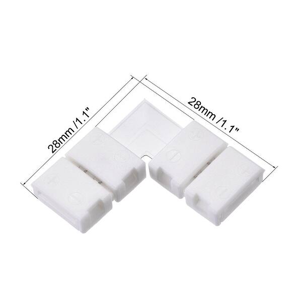 Shop 8mm 2p L Shape Corner Connector For Single Color 3528 Led