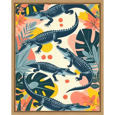 Crocs by Uma Gokhale Framed Canvas Wall Art