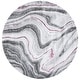 preview thumbnail 102 of 104, SAFAVIEH Craft Clytie Modern Abstract Marble Pattern Rug 6'7" Round - Grey/Wine - Round