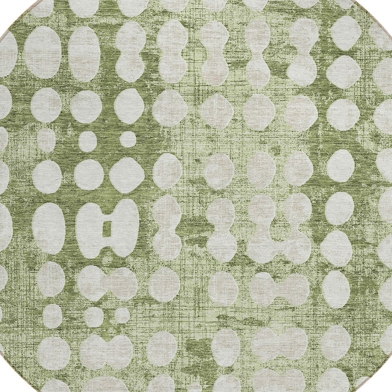 HomeRoots Abstract Transitional Rectangle Outdoor Rug