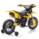 preview thumbnail 50 of 58, 12V Kids Ride-On Electric Motorcycle - Twist Grip Throttle, Training Wheels, Dirt Bike Design