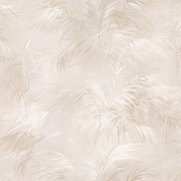 cream leaf wallpaper