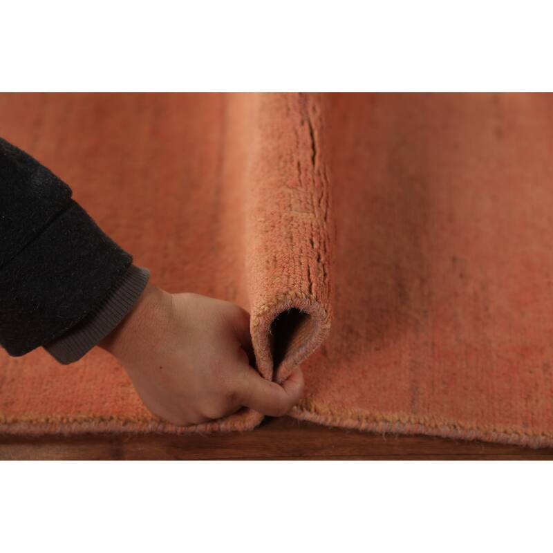 Orange Gabbeh Oriental Runner Rug Handmade Hallway Wool Carpet - 1'11" x 5'11"