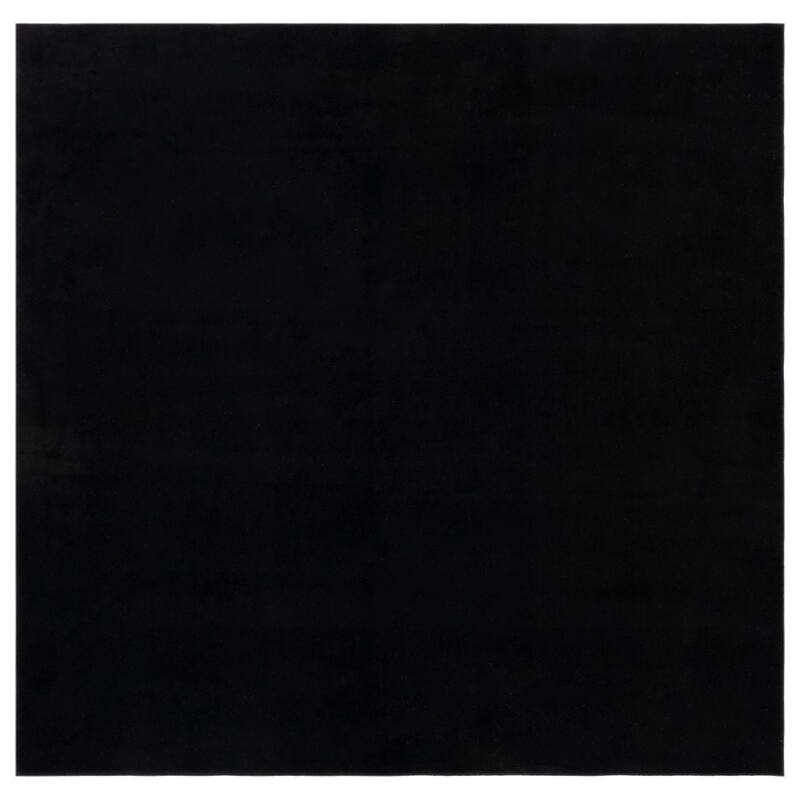 SAFAVIEH Loft Saundra Contemporary Machine Washable Rug - 6' Square - Black
