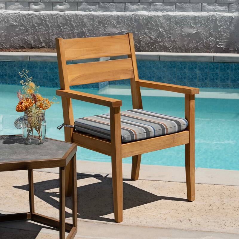 Outdoor Universal Seat Cushion (2-Pack) - 18" wide x 17.5" deep x 2.5" thick