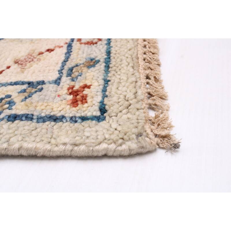 ECARPETGALLERY Hand-knotted Jules Serapi Light Grey Wool Rug - 8'0 x 9'11