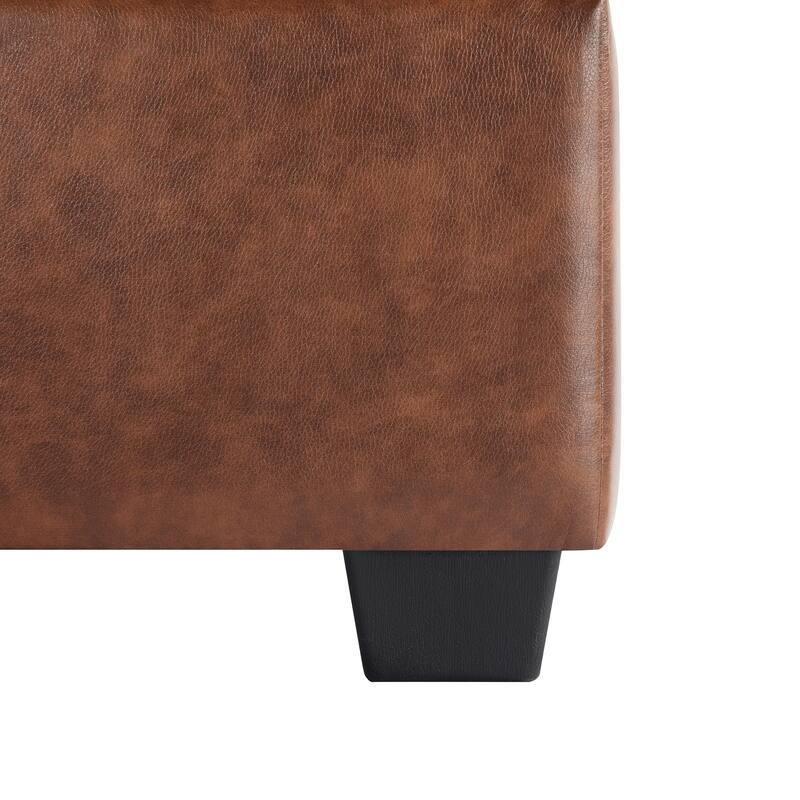 Morden Fort Tufted Storage Ottoman, Rectangular Footstool