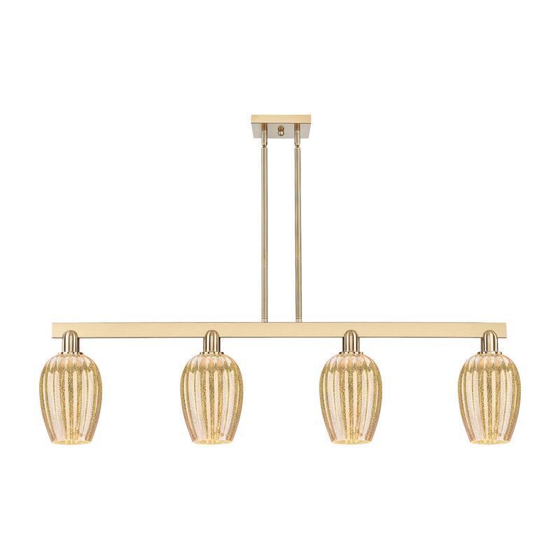 Innovations Lighting 716-4I-13-48 Preston Linear Preston 4 Light 48" - Champagne Bronze / Mercury