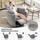 preview thumbnail 47 of 68, HOMYKA Power Rocker Swivel Recliner with USB and Type-C Ports