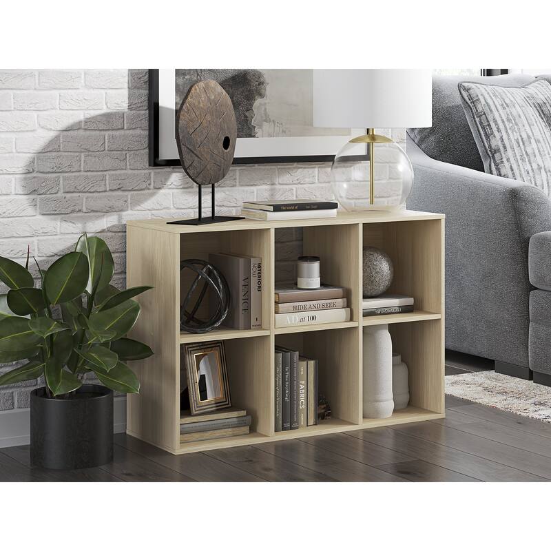 Signature Design by Ashley Piperton Brown 6 Cube Organizer - 24" W x 12" D x 35" H